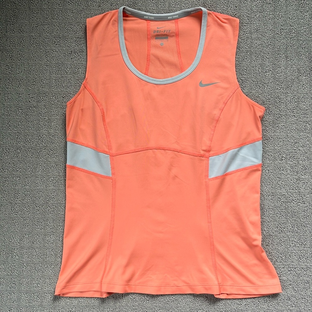 Nike Dri-FIT Tennis Tank Bright Orange Women’s Size Large
